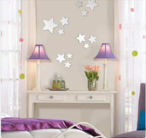 mirrored wall stickers