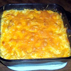 three cheese noodle bake