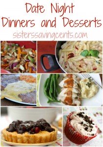 date night dinners and desserts