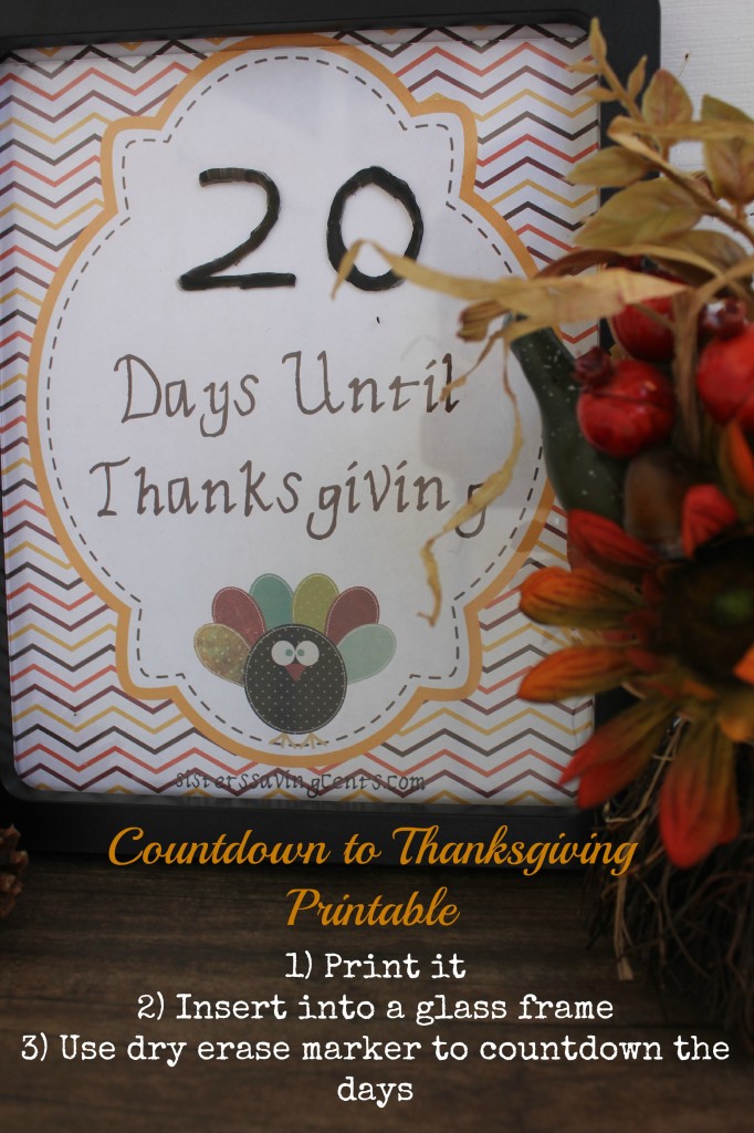 countdown to thanksgiving printable