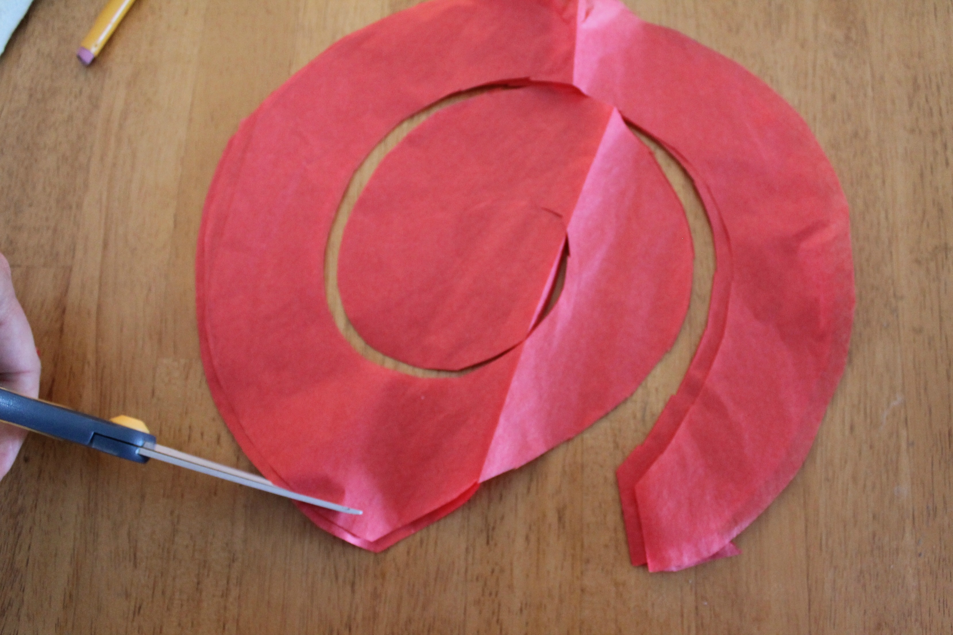 How to make tissue paper roses easy